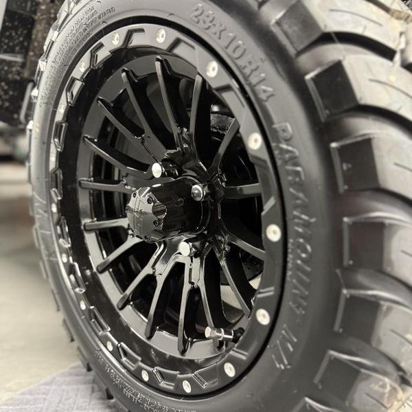 2025 E-Z-GO Express 4 Gas Lifted Ocean Grey - Image 14