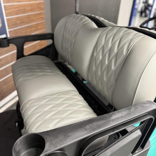 2025 E-Z-GO Express 4 Gas Lifted Ocean Grey - Image 5