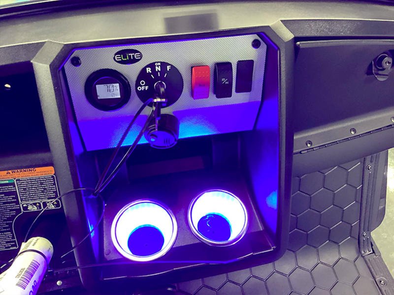 2024 E-Z-GO Express™ S4 ELiTE™ Lithium Electric Blue - Image 9