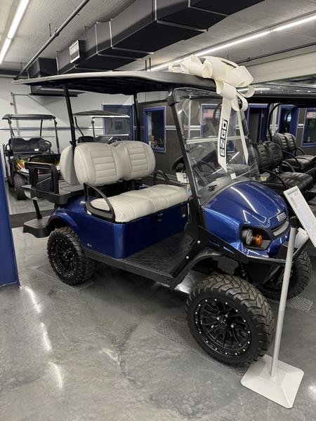 2025 E-Z-GO Express 4 Gas Electric Blue